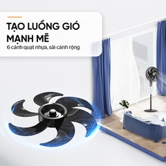 Quạt đứng Sunhouse SHD7366B tự động cảm biến nhiệt