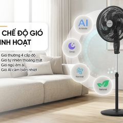 Quạt đứng Sunhouse SHD7366B tự động cảm biến nhiệt