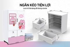 Tủ nhựa trẻ em 2 cánh Happy Kids Sunhouse KS-CA1177G3