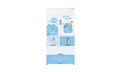 Tủ nhựa trẻ em 2 cánh Happy Kids Sunhouse KS-CA1400B4