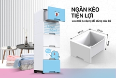 Tủ nhựa trẻ em 5 ngăn Happy Kids Sunhouse KS-CA343B5