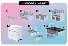 Tủ nhựa sơ sinh 5 ngăn Happy Baby Sunhouse KS-CA688G5