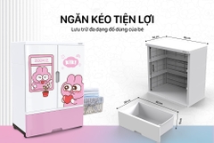 Tủ nhựa trẻ em 2 cánh Happy Kids Sunhouse KS-CA950G1