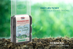 Túi đựng rác phân hủy sinh học Sunhouse KS-GA4555BS có quai xách