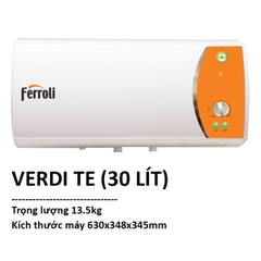 Máy nước nóng gián tiếp Ferroli 30 lít VERDI 30 TE