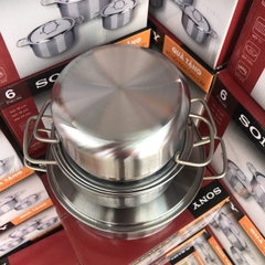 Bộ 3 nồi inox 1 đáy hàng khuyến mãi Sony - Sử dụng bếp từ
