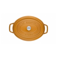 Nồi gang gang oval STAUB màu vàng - 27cm - 3.2L