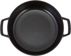 Chảo gang Chistera STAUB màu đen - 24cm - 2.6L