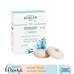 MAISON BERGER - Bộ tinh dầu xe hơi hương Aroma Travel - 2 cái