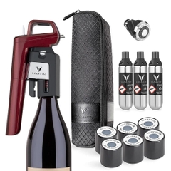 Coravin - Bộ dụng cụ chiết rượu Timeless Six+ màu Burgundy - 14 món