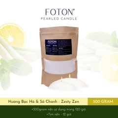 Foton - Nến ngọc trai hương bạc hà và sả chanh Zesty Zen