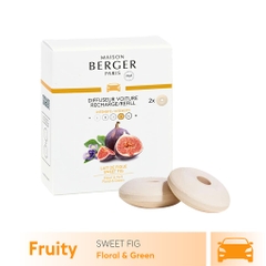 MAISON BERGER - Bộ tinh dầu xe hơi hương Sweet Fig - 2 cái