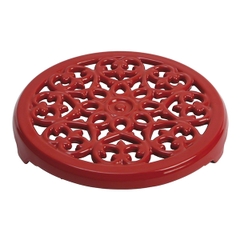 Lót nồi Staub Lily màu đỏ cherry 23cm