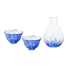 Aderia - Iwashimizu - Bộ ly và bình Sake - 3 món