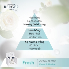 MAISON BERGER - Bộ đèn xông tinh dầu Essential Square - 2 món - 380ml