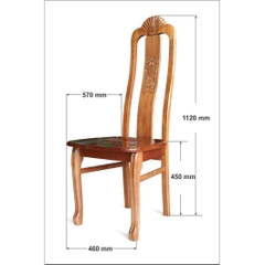 Bàn tròn 1m + 4 ghế rẽ quạt