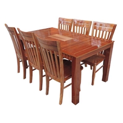 Bàn CN 1m6 HN2 + 6 ghế SI 2000
