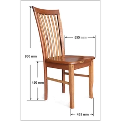 Bàn vuông 1M K1 + 4 ghế Si 2001