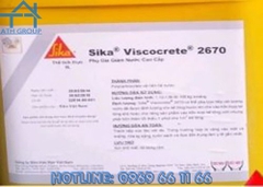 SIKA VISCOCRETE 2670 - Phụ gia giảm nước cao cấp