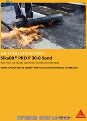 SIKABIT PRO P-30-0 SAND - MÀNG CHỐNG THẤM BITUM BIẾN TÍNH