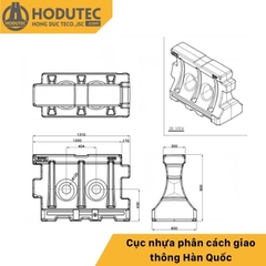 Cục nhựa phân cách giao thông Hàn Quốc