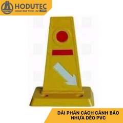 Dải phân cách cảnh báo nhựa dẻo PVC