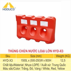 Dải phân cách nhựa chứa nước loại lớn HYD-X3