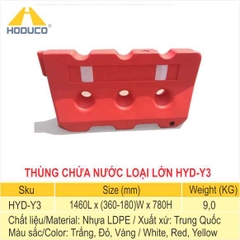 Dải phân cách nhựa chứa nước loại ba lổ HYD-Y3