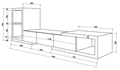 Kệ tivi gỗ công nghiệp HDKTV-01