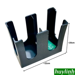 Khay úp cốc 2 ngăn đứng thẳng - Kệ úp cốc bằng nhựa PP