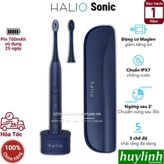 Bàn chải điện Halio Sonic Whitening Pro - Tặng kèm túi đựng