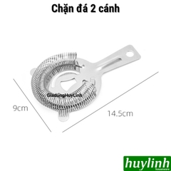 Chặn đá 2 cánh thường silver - tay cầm dẹt