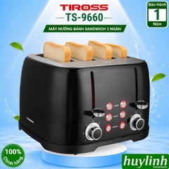 Máy nướng bánh mì sandwich 4 lát Tiross TS9660 - 1600W