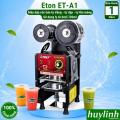 Máy dập ép miệng cốc ly bán tự động ETON ET-A1 [Tự động dập nắp - tự động cuộn màng]