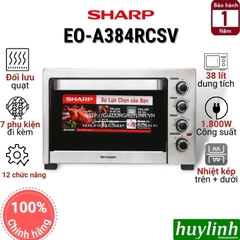 Lò nướng điện Sharp EO-A384RCSV-ST - 38 lít