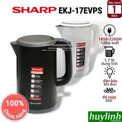 Ấm - Bình Đun Siêu Tốc Sharp EKJ-17EVPS - 1.7 Lít