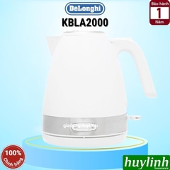 Ấm đun siêu tốc Delonghi KBLA2000 - 1 lít - Đen - Trắng - Đỏ