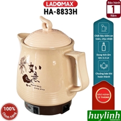 Ấm sắc thuốc điện Ladomax HA-8833H - 3.3 lít - Có chuông báo - 2 chế độ nấu