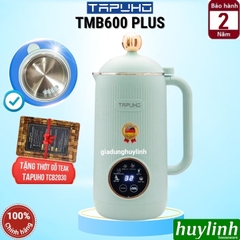 [Tặng thớt] Máy làm sữa hạt mini Tapuho TMB600 PLUS - 800ml - 750W - 8 Chức năng