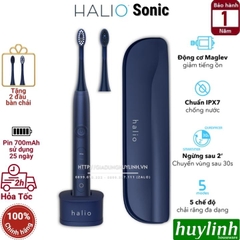 Bàn chải điện Halio Sonic Whitening Pro - Tặng kèm túi đựng