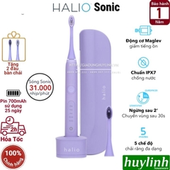 Bàn chải điện Halio Sonic Whitening Pro - Tặng kèm túi đựng