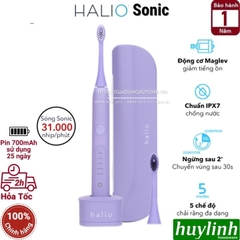 Bàn chải điện Halio Sonic Whitening Pro - Tặng kèm túi đựng