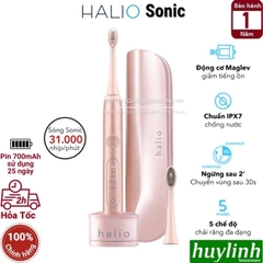 Bàn chải điện Halio Sonic Whitening Pro - Tặng kèm túi đựng