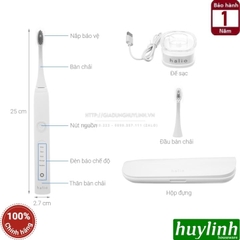 Bàn chải điện Halio Sonic Whitening Pro - Tặng kèm túi đựng