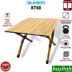 Bàn picnic dã ngoại gấp gọn Sumika KT60 - KT80