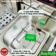 Bếp chiên nhúng đôi ngập dầu ETON ET-ZL2 - 6 lít + 6 lít - Hàng chính hãng