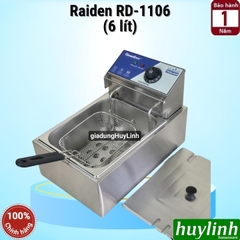 Bếp chiên nhúng đơn ngập dầu Raiden RD-1106 - Dung tích 6 lít - BH 12 tháng