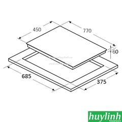 Bếp điện từ 2 vùng nấu Hafele HC-I772C - 536.61.575