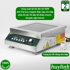 Bếp điện từ đơn công nghiệp Bennix BN-5KW - 5000W - Phù hợp cho quán - nhà hàng - khách sạn