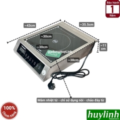 Bếp điện từ đơn công nghiệp Tiross TS8043 - 3500W - Phù hợp cho quán - nhà hàng - khách sạn
